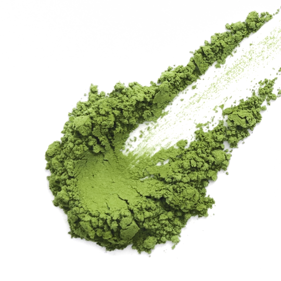 Matcha #1-1, ceremonial grade, jade-green ultrafine powder, distinct green-pea and nori notes.