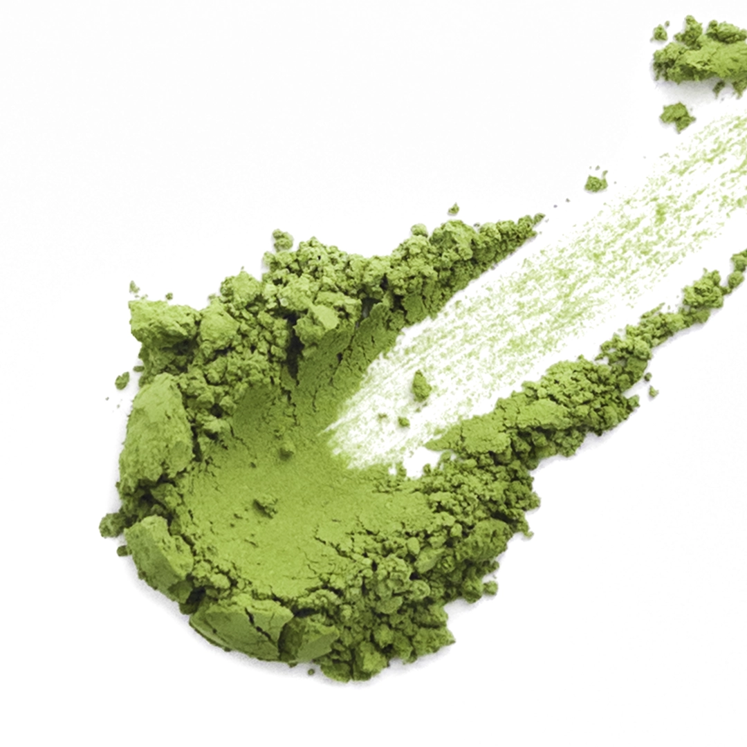 Matcha #2-1, beverage grade, bright-green ultrafine powder, pronounced nori and roasted notes.