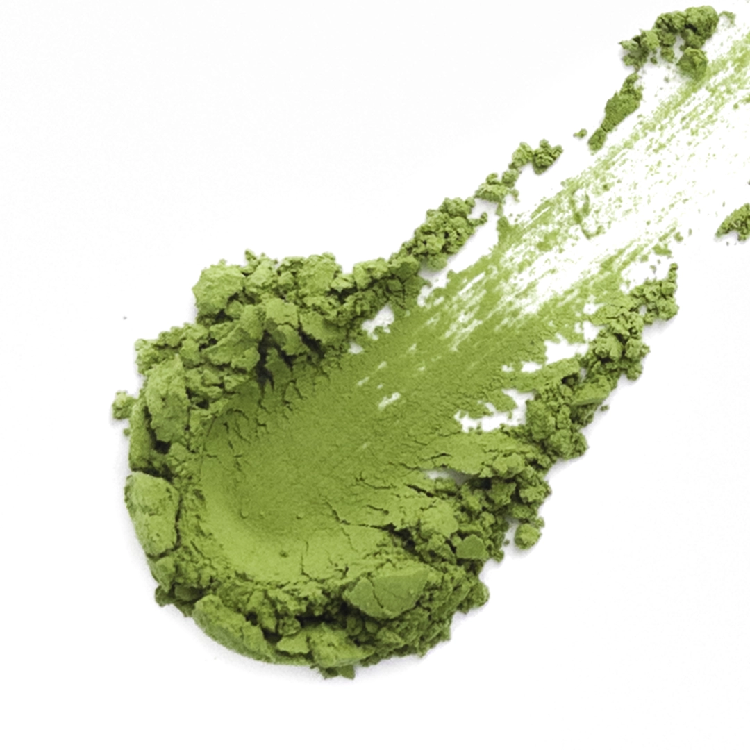 Matcha #2-4, beverage grade, bright-green ultrafine powder, distinct roasted note.