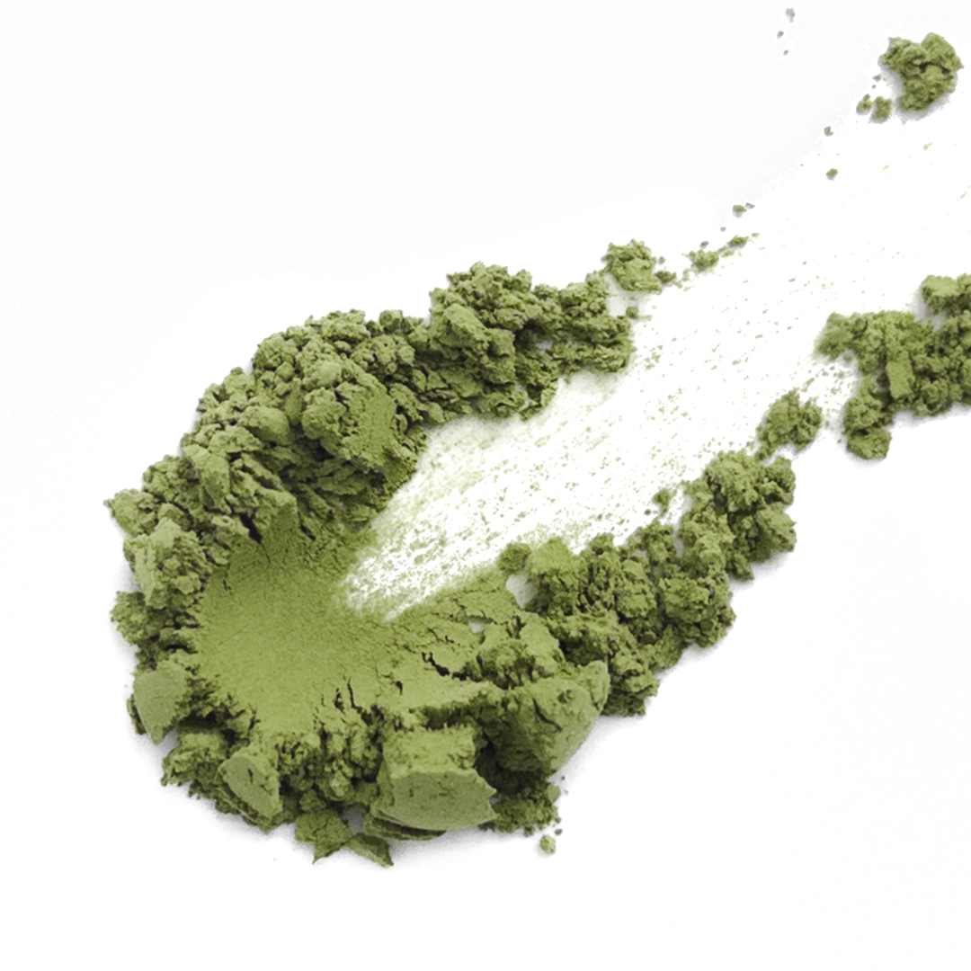 Matcha #3-2, culinary/baking grade, yellow-green ultrafine powder, subtle grassy note.