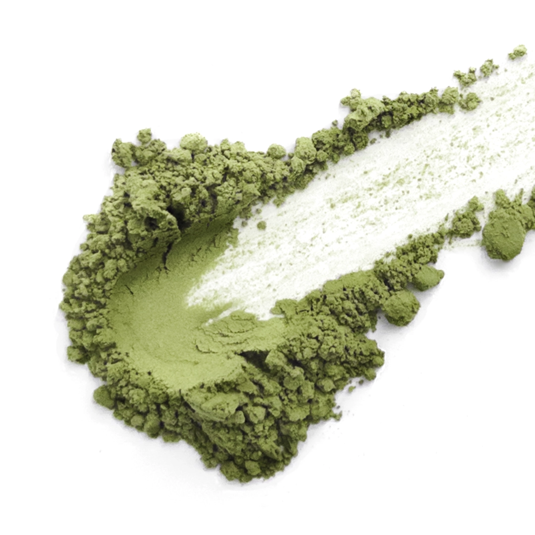 Matcha #4-2, functional/nutraceutical grade, yellow-green ultrafine powder, subtle grassy note.
