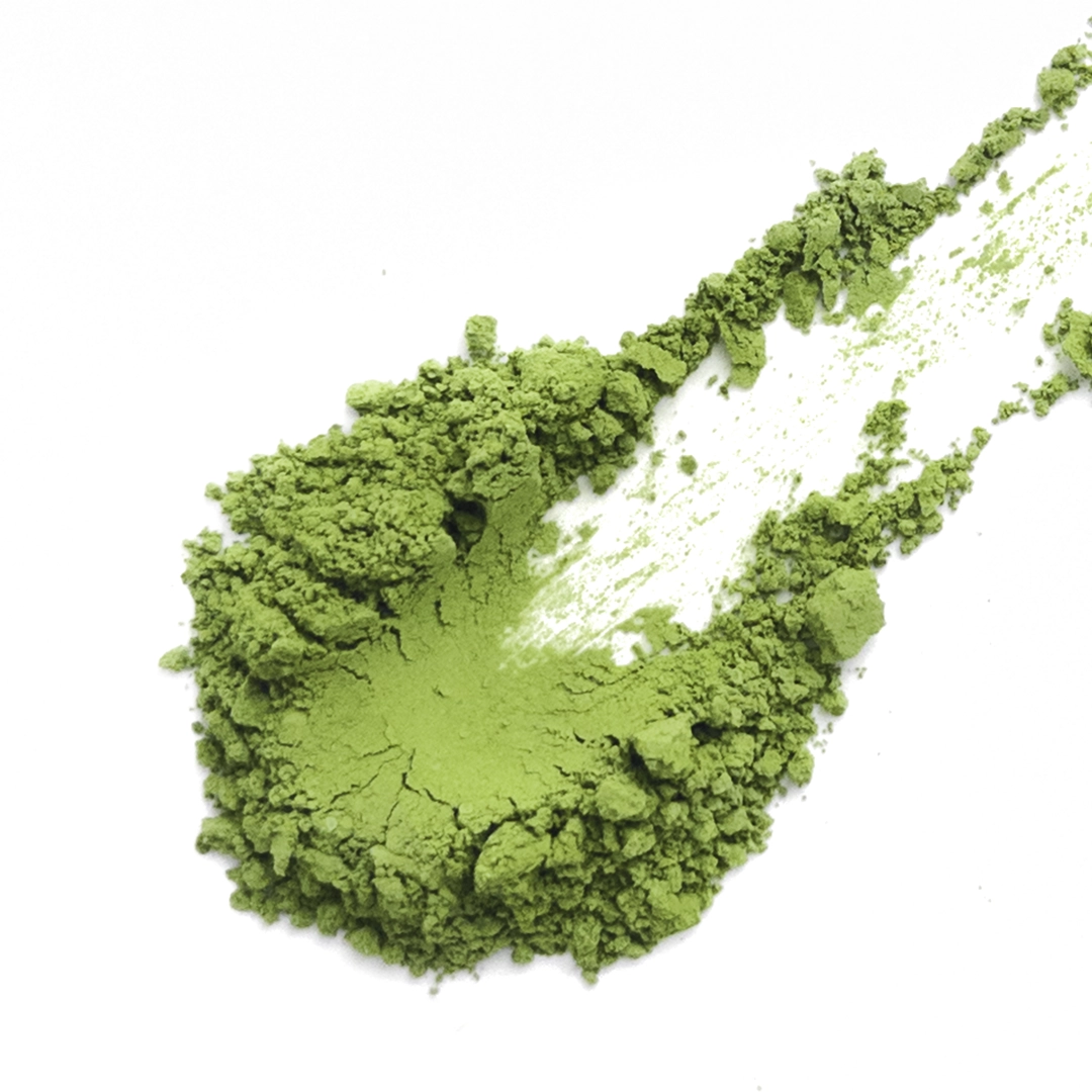Organic Matcha #1-1, ceremonial grade, jade-green ultrafine powder, distinct green-pea note.