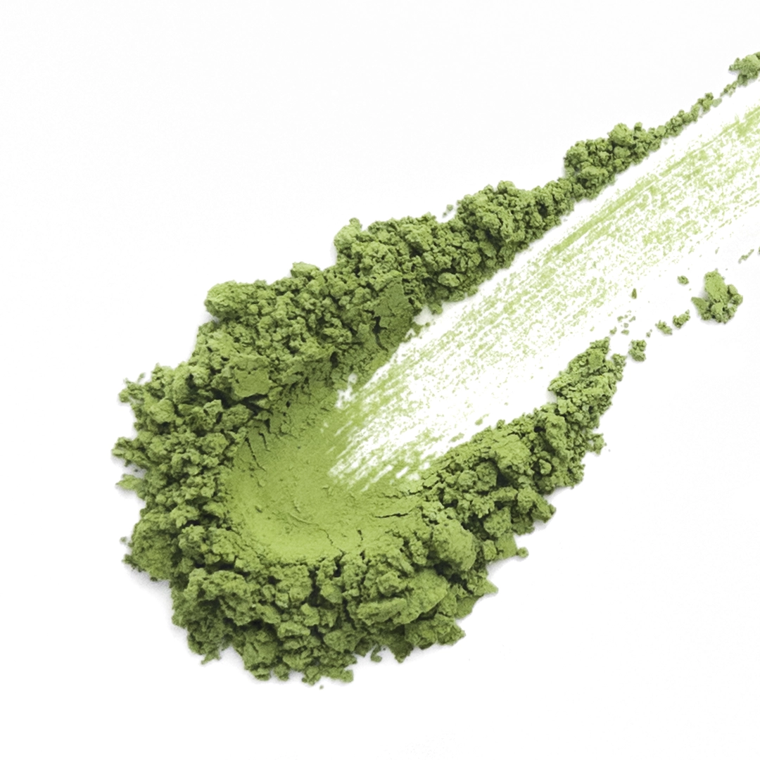 Organic Matcha #1-2, ceremonial grade, jade-green ultrafine powder, distinct roasted note.