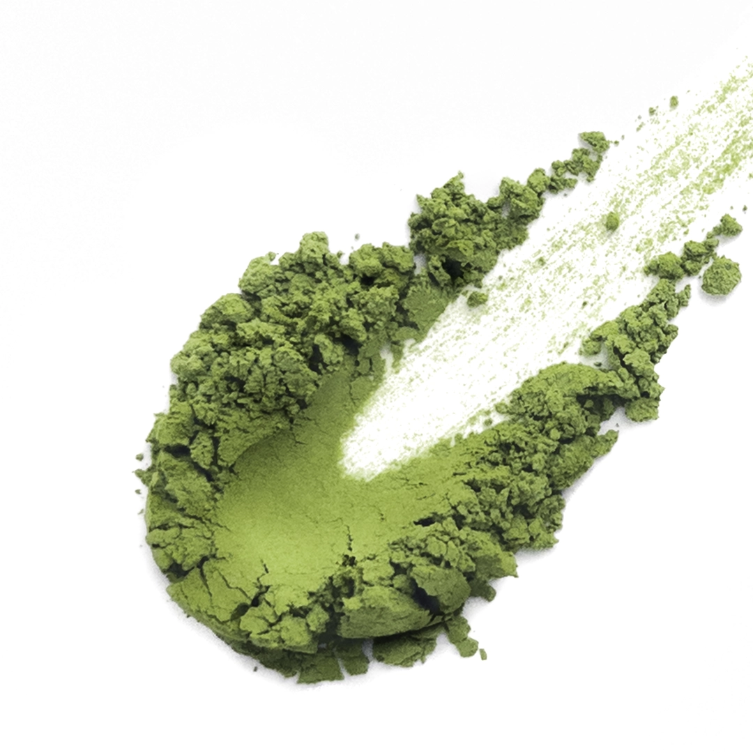 Organic Matcha #2-2, beverage grade, bright-green ultrafine powder, light nori note.
